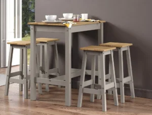 Core Linea Grey Dining Table and 4 Chair Set