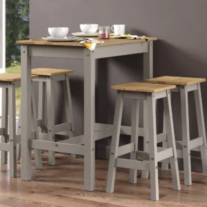 Core Linea Grey Dining Table and 4 Chair Set