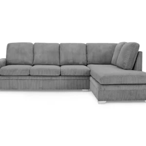 TGC Allison Grey Fabric Jumbo Right Hand Corner Sofa