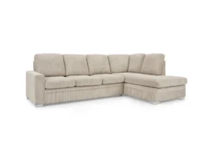 TGC Allison Mocha Fabric Jumbo Right Hand Corner Sofa
