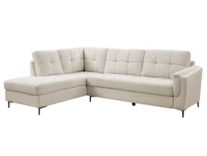 TGC Corey Beige Fabric Left Hand Corner Sofa