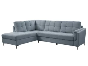 TGC Corey Blue Fabric Left Hand Corner Sofa