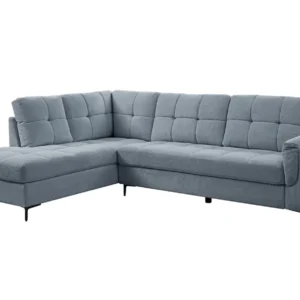 TGC Corey Blue Fabric Left Hand Corner Sofa