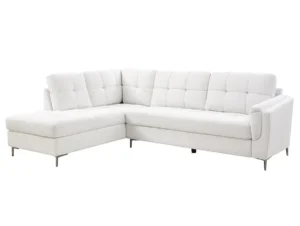 TGC Corey Cream Fabric Left Hand Corner Sofa