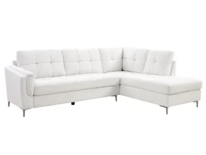 TGC Corey Cream Fabric Right Hand Corner Sofa