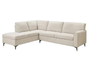 TGC Elise Beige Boucle Fabric Left Hand Corner Sofa