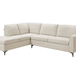 TGC Elise Beige Boucle Fabric Left Hand Corner Sofa