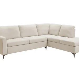 TGC Elise Beige Boucle Fabric Right Hand Corner Sofa
