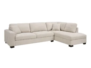 TGC Tracey Beige Chenille Fabric Right Hand Corner Sofa