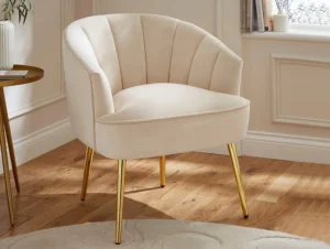 GFW Pettine Natural Fabric Accent Chair