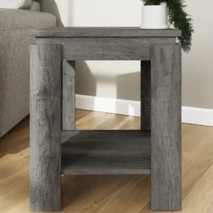 GFW Canyon Charcoal Grey Lamp Table