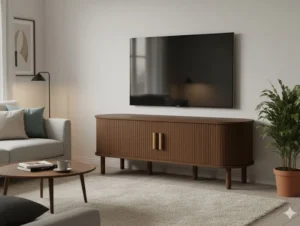 Birlea Axel Walnut 2 Door TV Cabinet