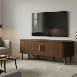 Birlea Axel Walnut 2 Door TV Cabinet