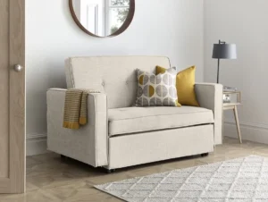 Bedmaster Troy Natural Fabric Sofa Bed
