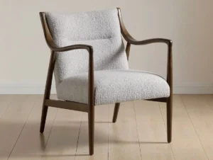 Kyoto Tarquin Grey Soft Boucle Accent Chair