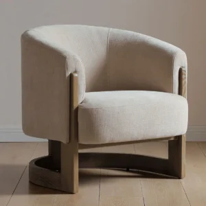 Kyoto Lennox Symbol Taupe Chenille Accent Chair