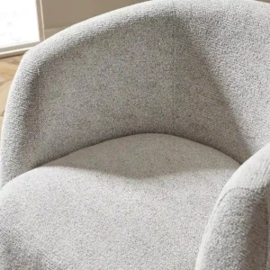 Julian Bowen Bowline Cream Fabric Swivel Chair