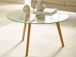 Julian Bowen Bryant Light Oak Glass Coffee Table