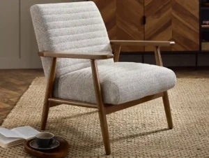 Julian Bowen Ivy Sand Fabric Armchair