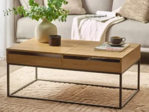 Julian Bowen Kade 100cm Light Oak Wooden Coffee Table