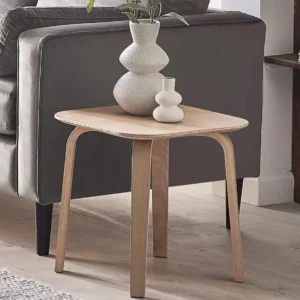 Julian Bowen Kaito Light Oak Wooden Lamp Table