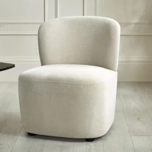 Julian Bowen Lunetta Beige Fabric Armchair