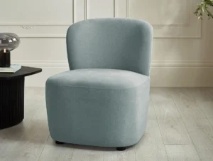 Julian Bowen Lunetta Blue Fabric Armchair
