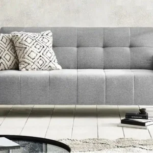 Julian Bowen Alfie Grey Linen Fabric Sofa Bed