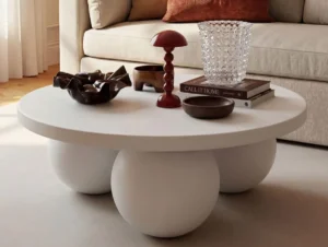 LPD Kenji White Wooden Coffee Table (Assembled)