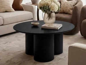 LPD Lane Black Wooden Coffee Table