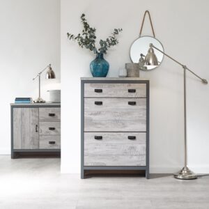 GFW Boston 2 Tier 1 Drawer Shoe Cabinet