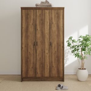 GFW Boston 3 Door Wardrobe - Knotty Oak