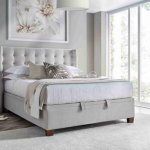 Kaydian Brunton Fabric Ottoman Bed - Maskat Clay