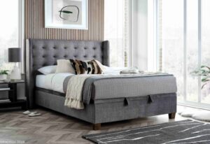 Kaydian Brunton Fabric Ottoman Bed - Vogue Grey