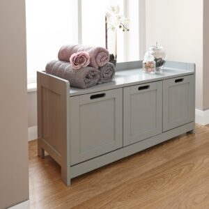 GFW Colonial 3 Door Storage Unit - Grey