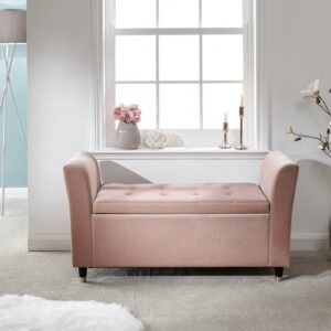 GFW Genoa Blanket Box - Blush Pink