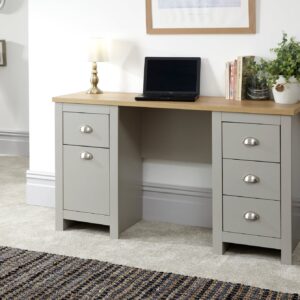 GFW Lancaster Study Desk - Grey