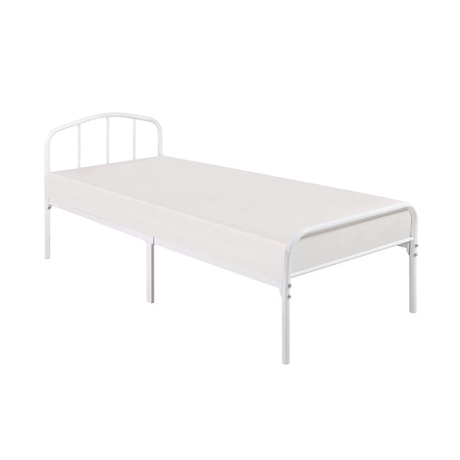 Luminosa Living Monroe White Metal Bed Frame - Single