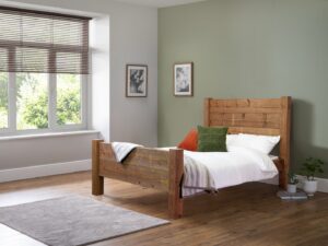 Urban Slumber Newbury High Foot End Wooden Bed Frame - Small Single