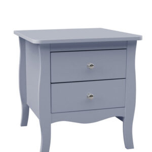 Birlea Paris 2 Drawer Grey Bedside Table