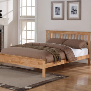 Portland Wooden Bed Frame - Oak