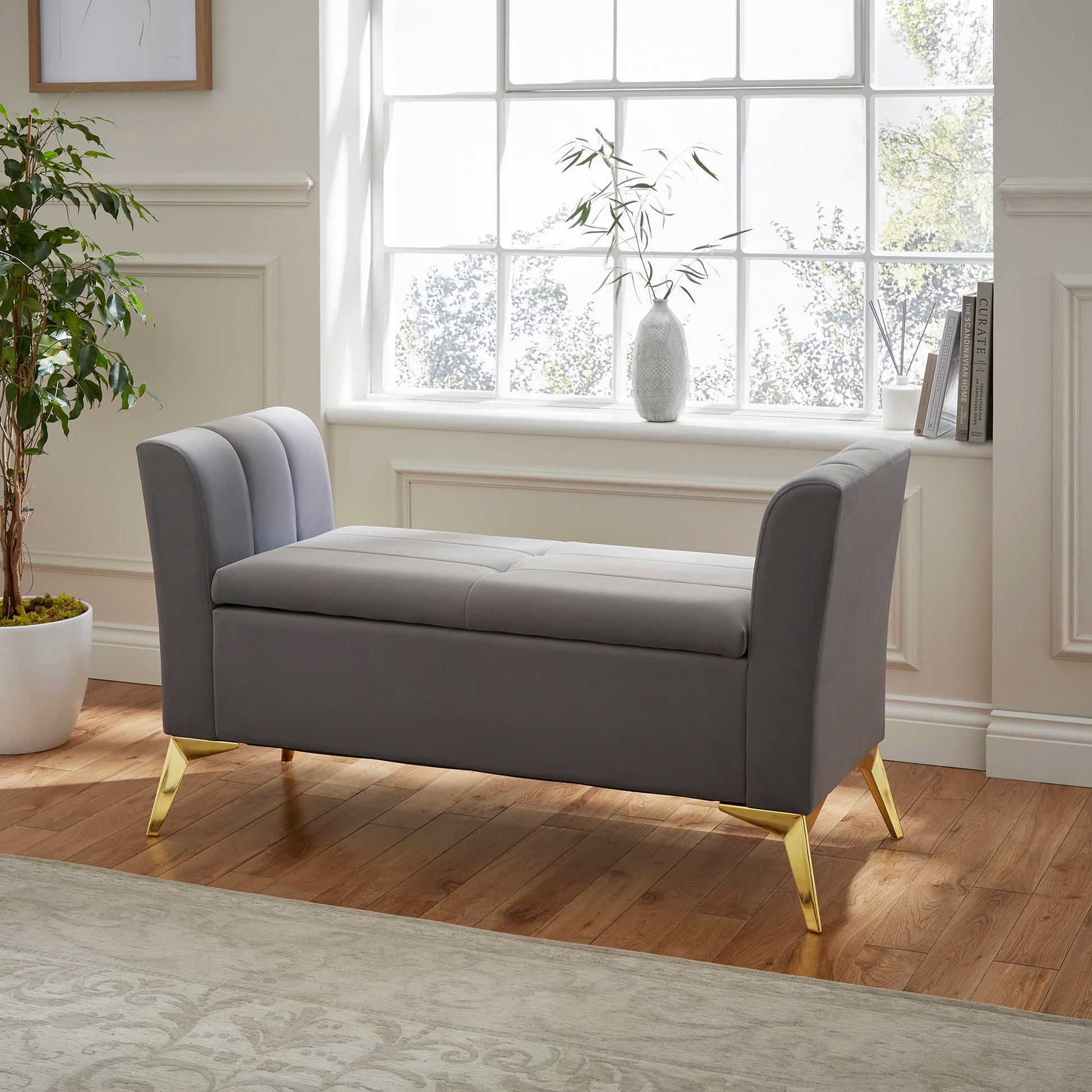 GFW Pettine Blanket Box - Grey