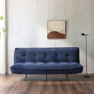 Limelight Remi Navy Blue Fabric Sofa Bed