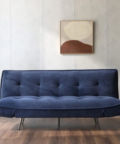 Limelight Remi Navy Blue Fabric Sofa Bed