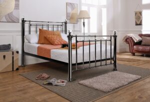 Stratford Nickel Metal Bed - Small Double