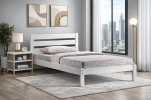 Tulsa White Bed In A Box - Single