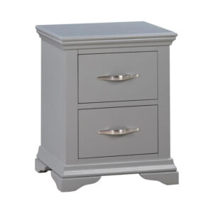Alaska Wooden Bedside Table - Grey