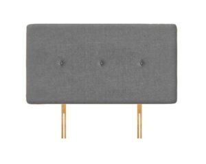 Prime Arezzo Grey Chenille Headboard - Double