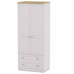 Welcome Vienna 2 Door 2 Drawer Double Wardrobe (Assembled)