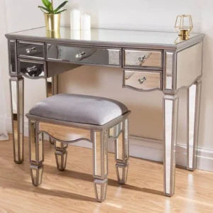 Birlea Elysee 5 Drawer Mirrored Dressing Table (Part Assembled)